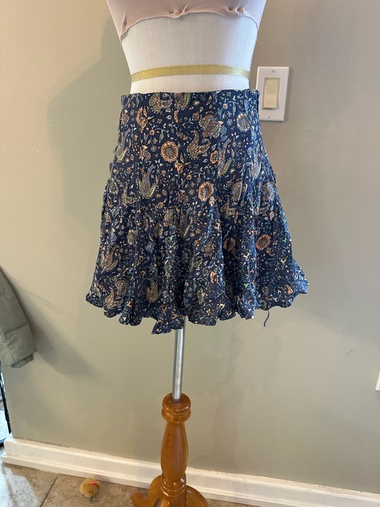 Forever 21 Dresses & Skirts - Forever 21 Navy Paisley Tiered Skater Skirt